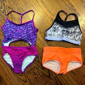 Athleta and Ivivva Swimsuits